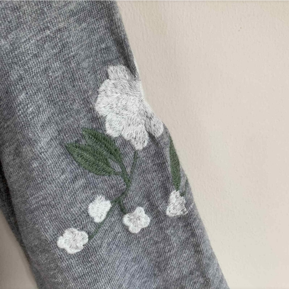 LOFT Floral Embroidered Puff Sleeve Top - Picture 4 of 6